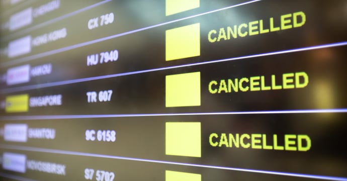 COVID-19 Flights cancelled